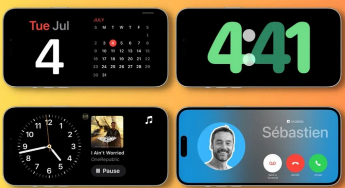 高淳苹果手机维修分享iOS17横屏充电待机显示有什么好处 