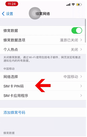 高淳苹果14维修网分享如何给iPhone14的SIM卡设置密码 