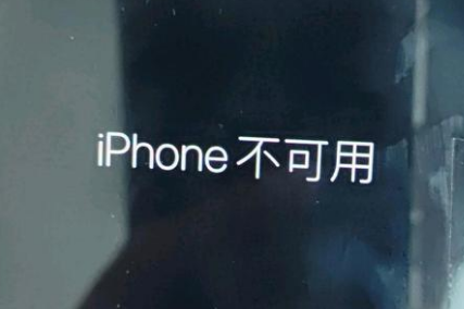 高淳苹果服务网点分享锁屏界面显示“iPhone 不可用”如何解决 